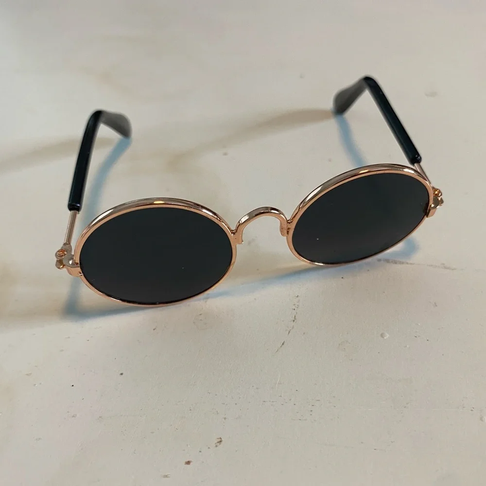 1 Pair Tinted Lens Pet Glasses - Black | Small Dogs | Cats